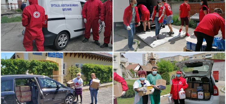 Ajutoare oferite de Crucea Roșie în perioada pandemiei de coronavirus