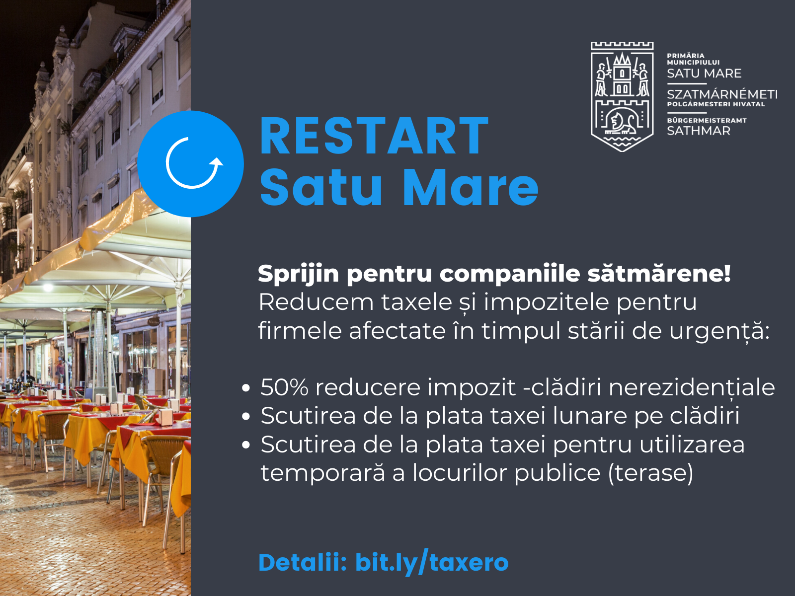 RESTART SATU MARE. SPRIJIN pentru COMPANIILE sătmărene