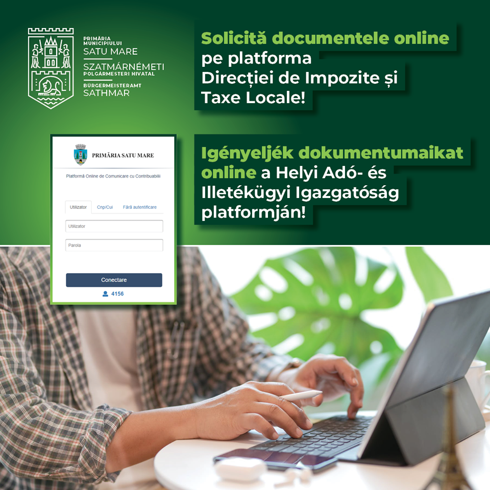 Documentele care se pot obține prin platforma online a Direcției de Impozite și Taxe Locale