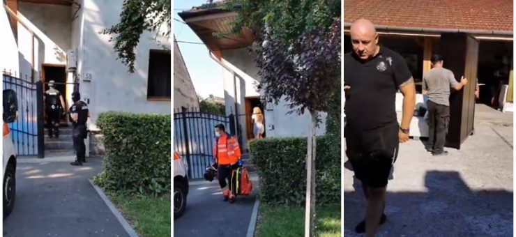 Tibi Blaga, executat  cu mascaţii şi Poliţia