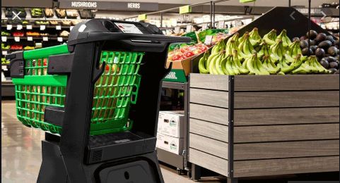 Amazon a prezentat căruciorul de cumpărături  inteligent care te scapă de statul la coadă