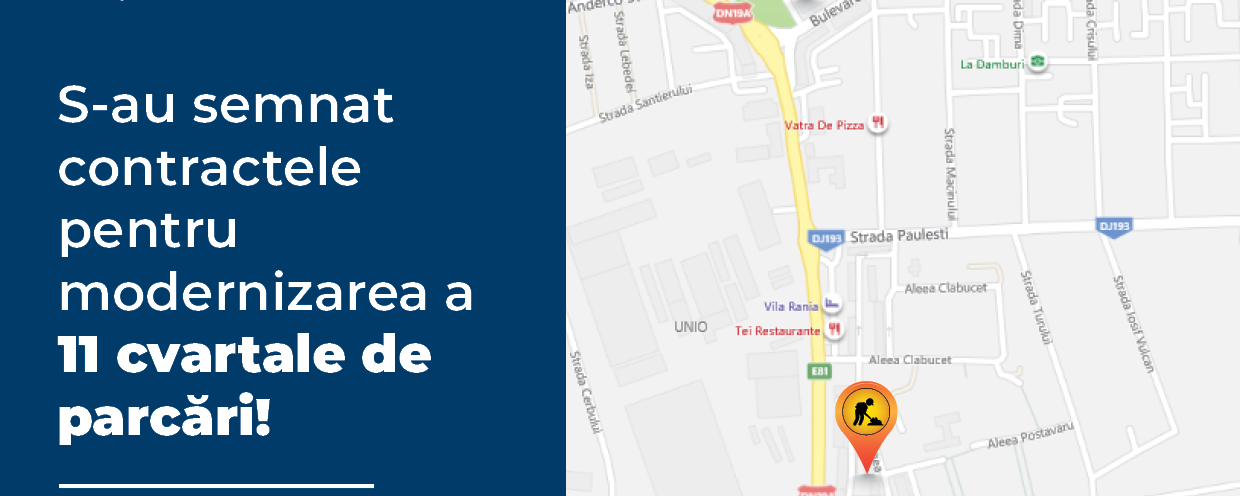 ANUNȚ! Începe MODERNIZAREA a 11 cvartale de parcări în cartierele Soarelui și Carpați II