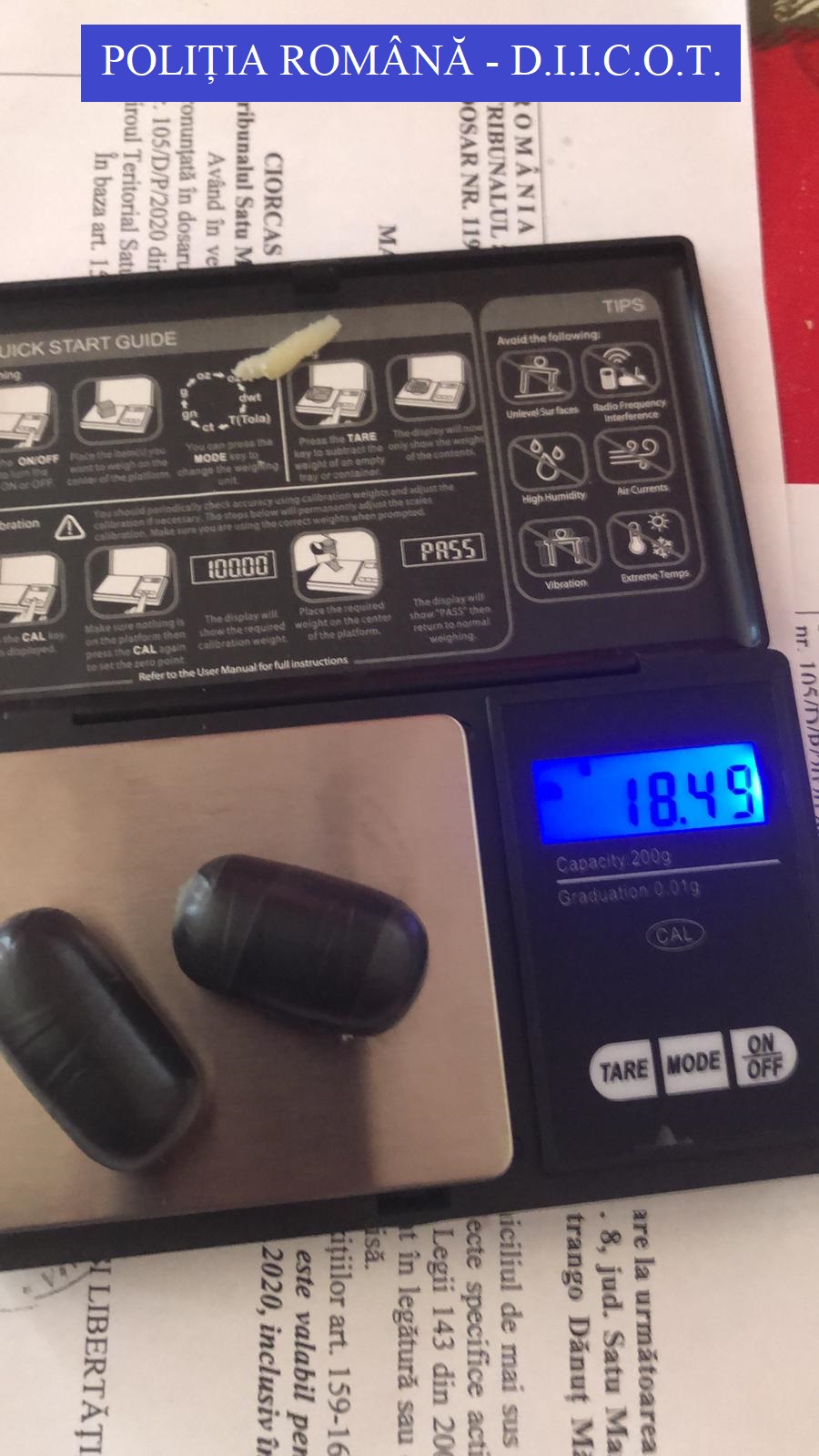 Cercetați pentru trafic de droguri