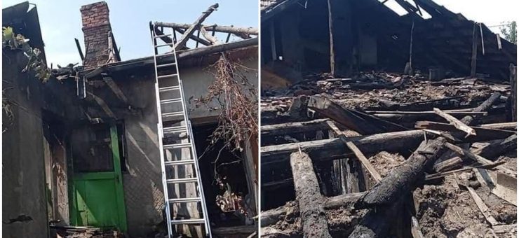 O familie din județ, cu doi copii, are nevoie de ajutor după ce un incendiu le-a distrus casa