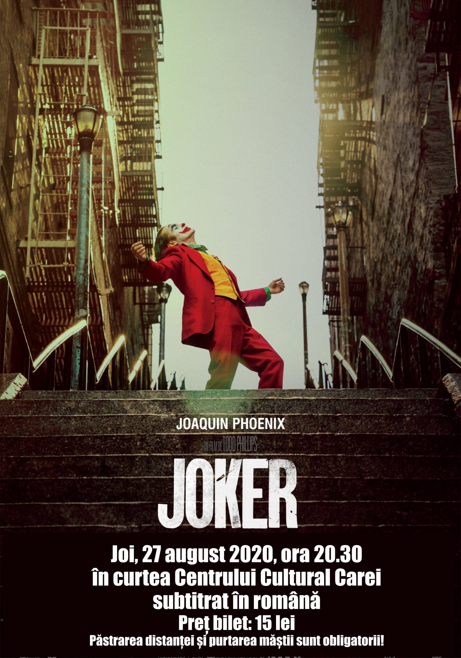 Filmul Joker, proiectat la Carei