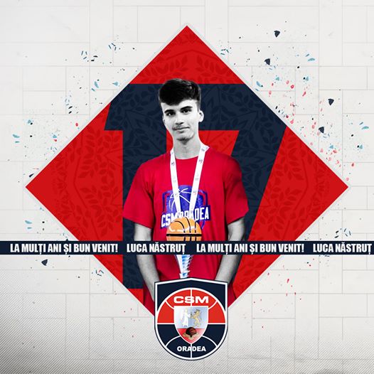 Baschet masculin / Luca Năstruț, cooptat în lotul lărgit al CSM Oradea
