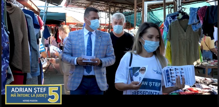 ADRIAN ȘTEF: ”Le-am promis oamenilor că, împreună cu viitorul primar Cosmin Rațiu, le vom asigura condiții moderne, în Piața de Vechituri”