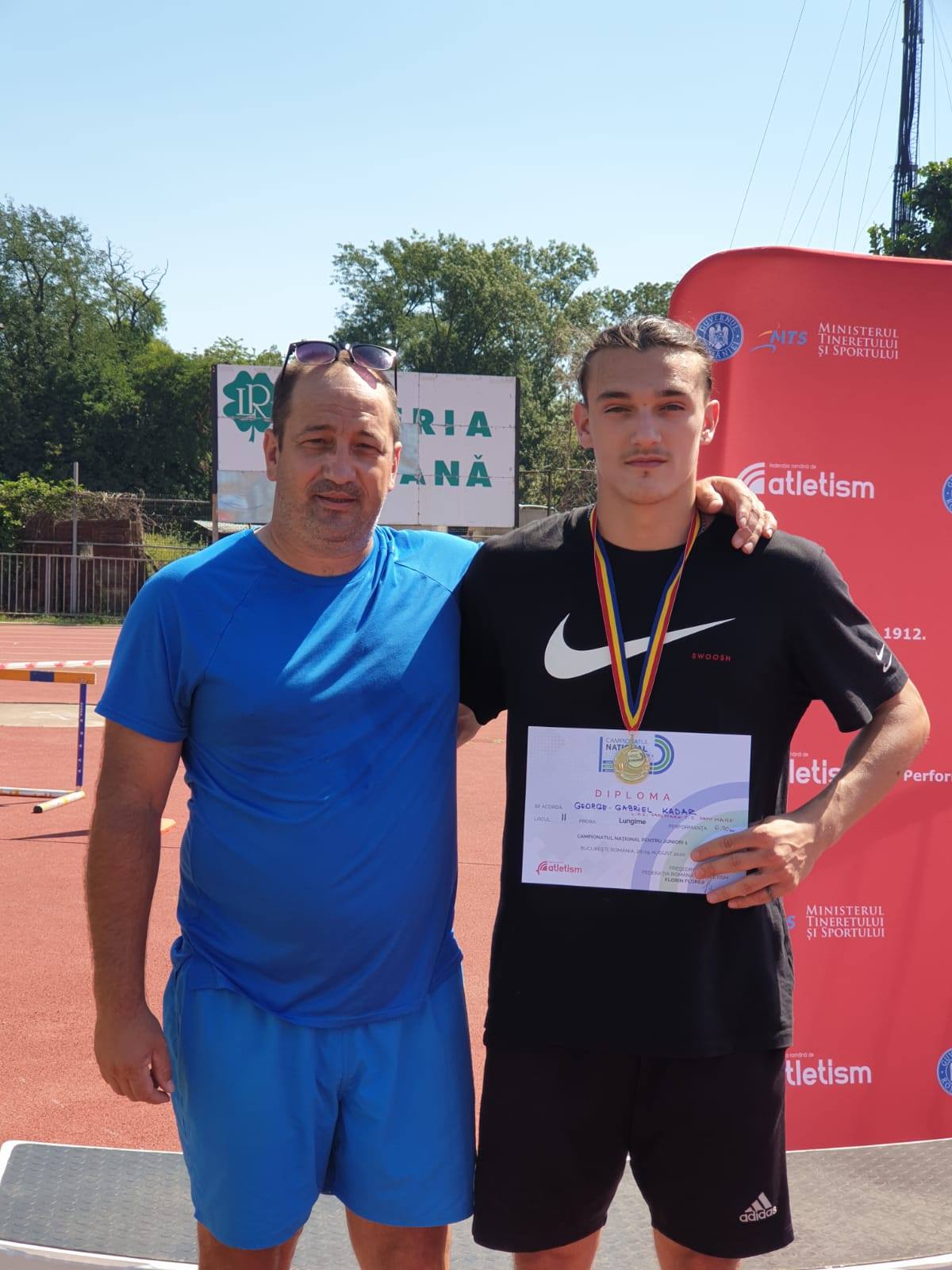 George Kadar de la LPS-CS Satu Mare, vicecampion național la săritura în lungime