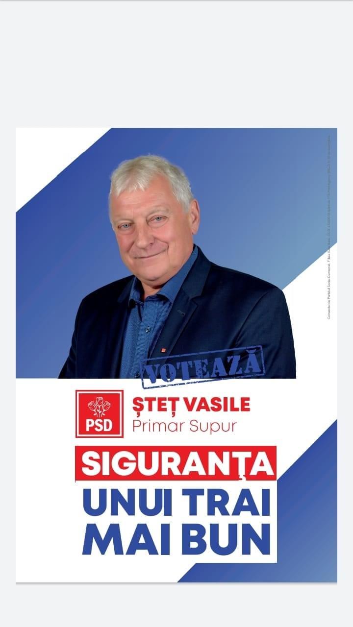 Vasile Șteț, candidatul PSD la Primăria Supur