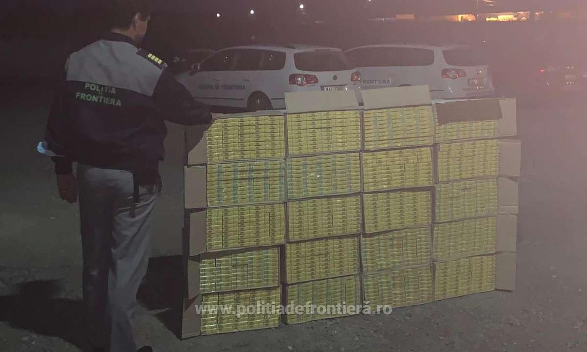Ţigări în valoare de 67.000 lei confiscate la graniţa cu Ucraina