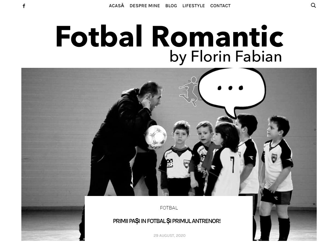 Florin Fabian și Fotbalul romantic...