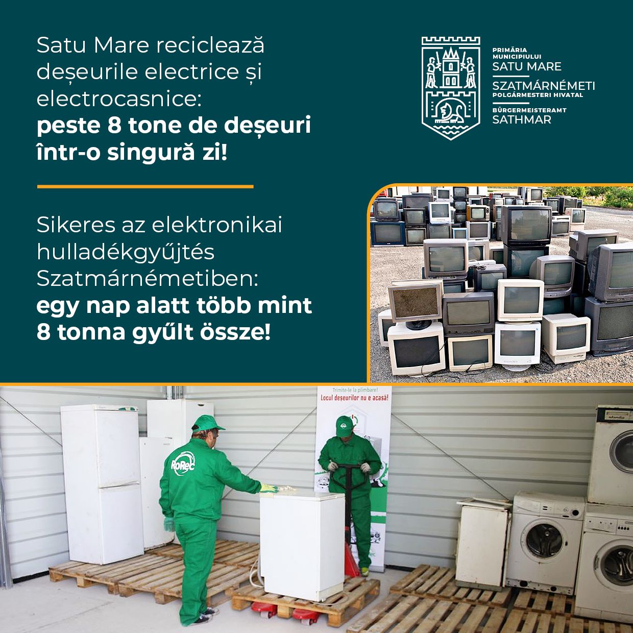 Acțiunile de colectare gratuită a deșeurilor electrice și electronice continuă