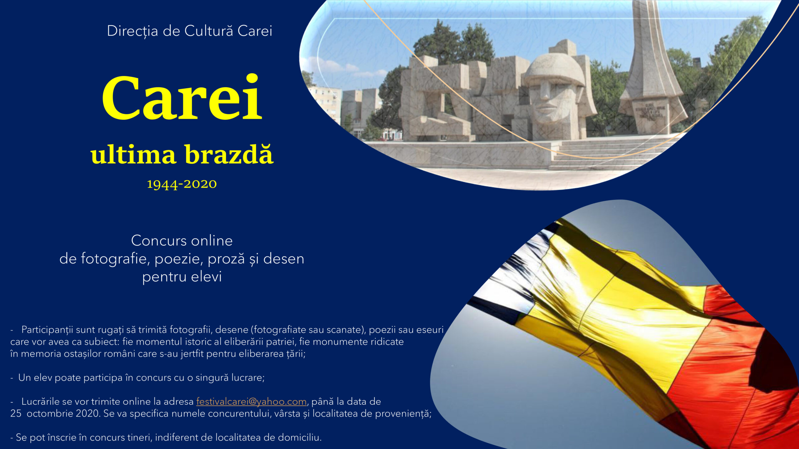 Concurs online cu ocazia Zilei de 25 Octombrie la Carei