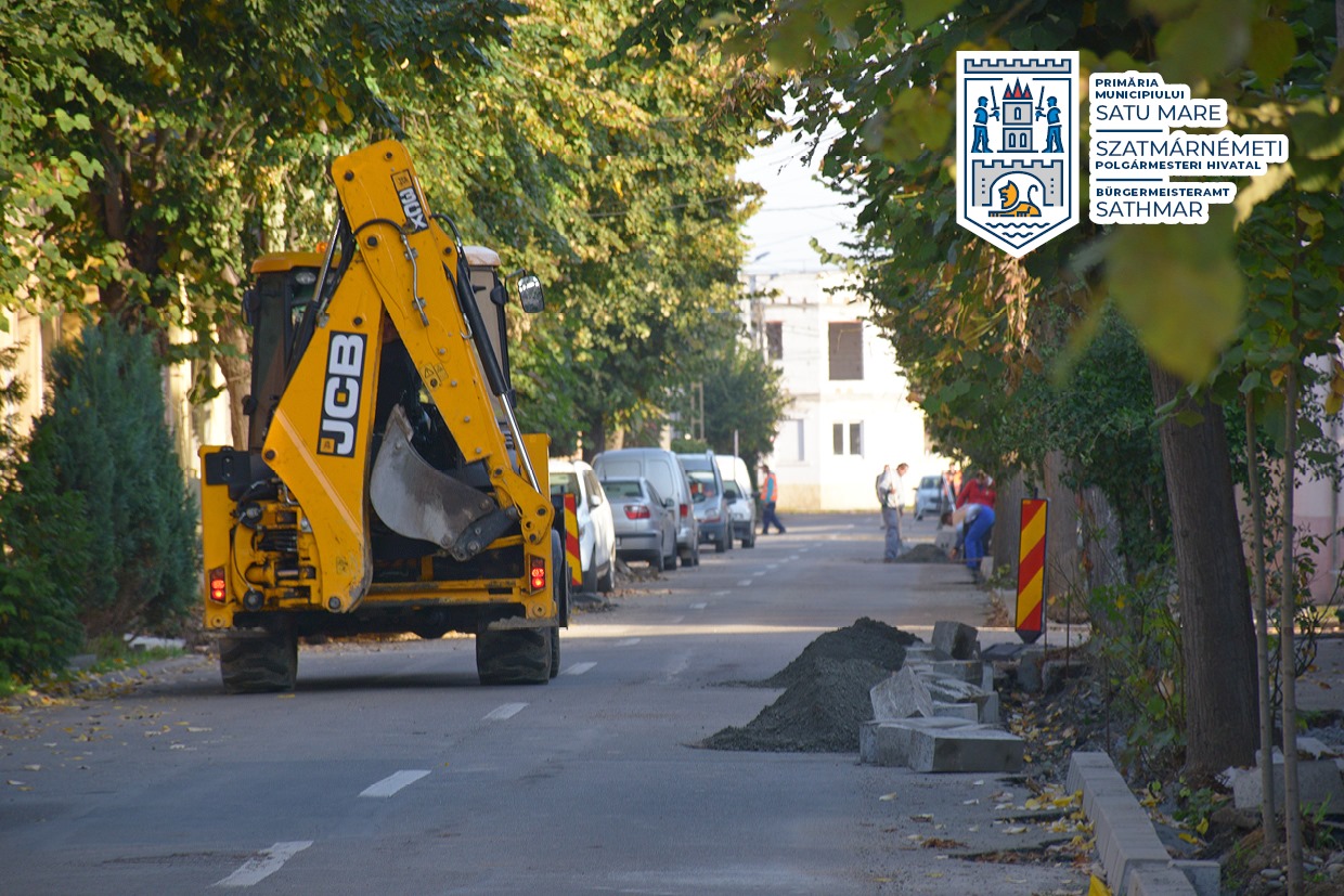 Alte trotuare și străzi modernizate în municipiul Satu Mare