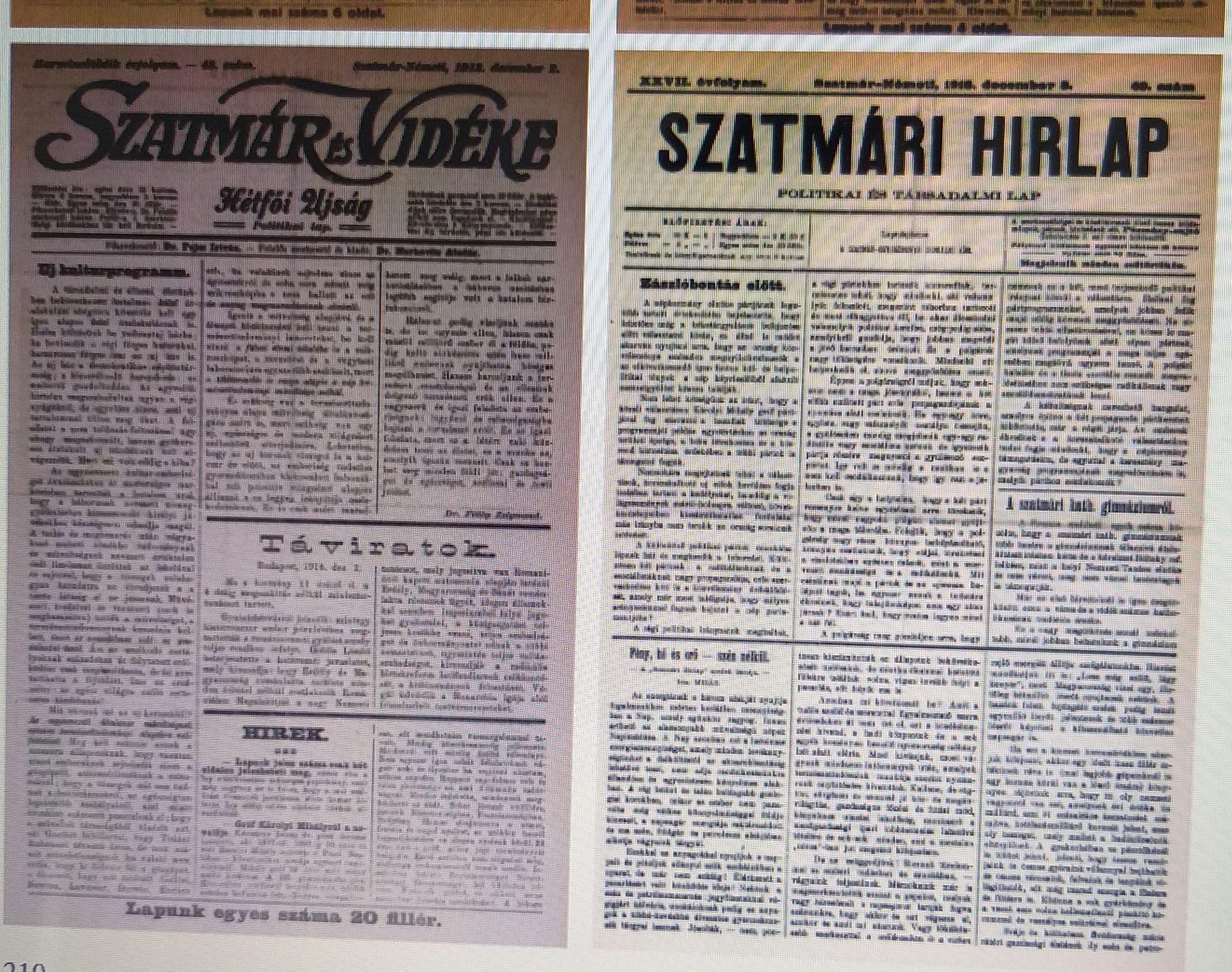Cum a fost reflectată Marea Unire de la 1918 de către presa maghiară sătmăreană