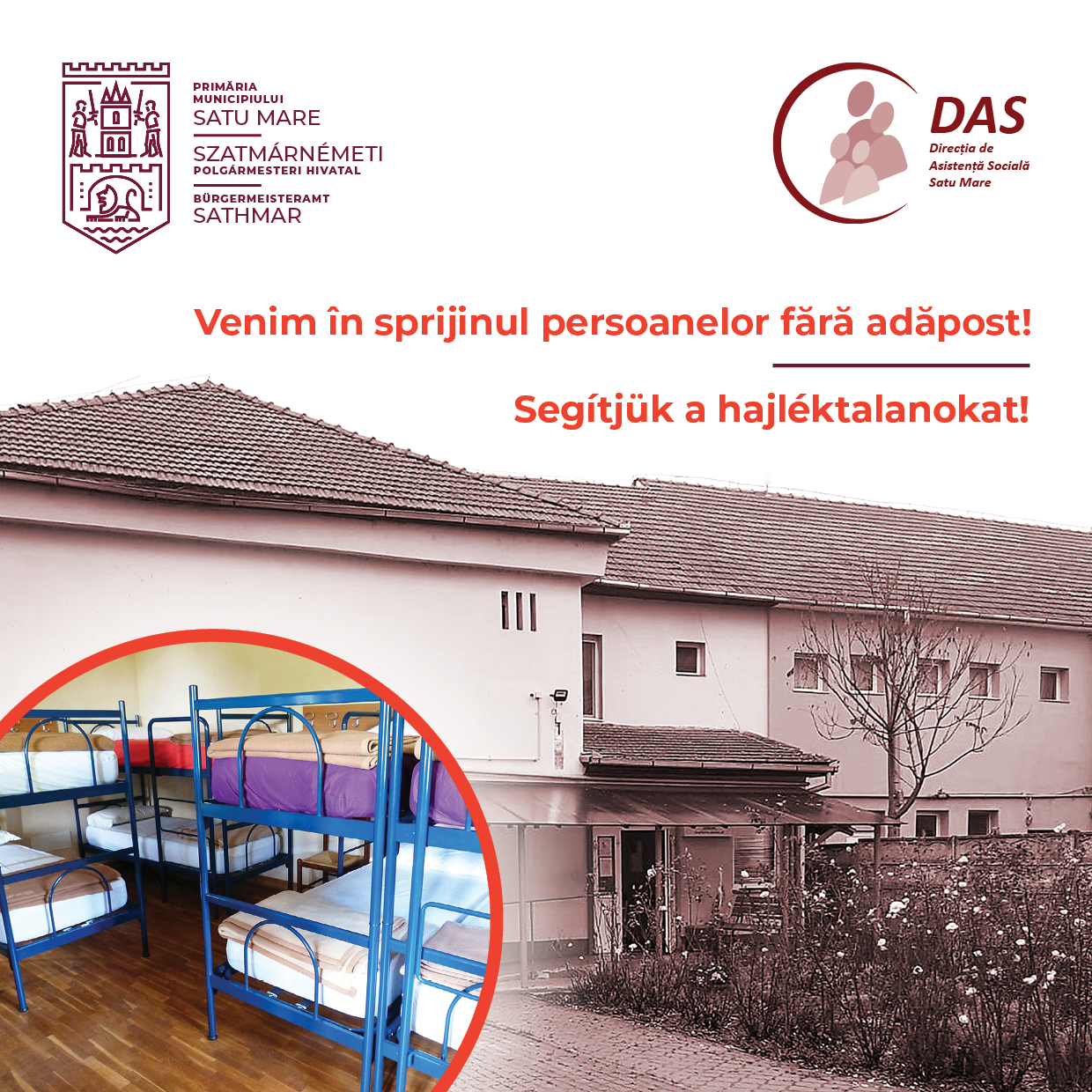 Măsuri de protecție în rândul persoanelor fără adăpost, luate la Satu Mare