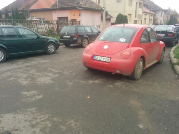 O broscuță roșie parcată “blond”!