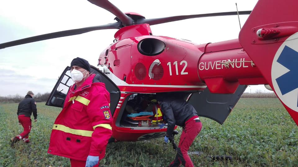 FOTOGALERIE. Elicopterul SMURD, la Satu Mare
