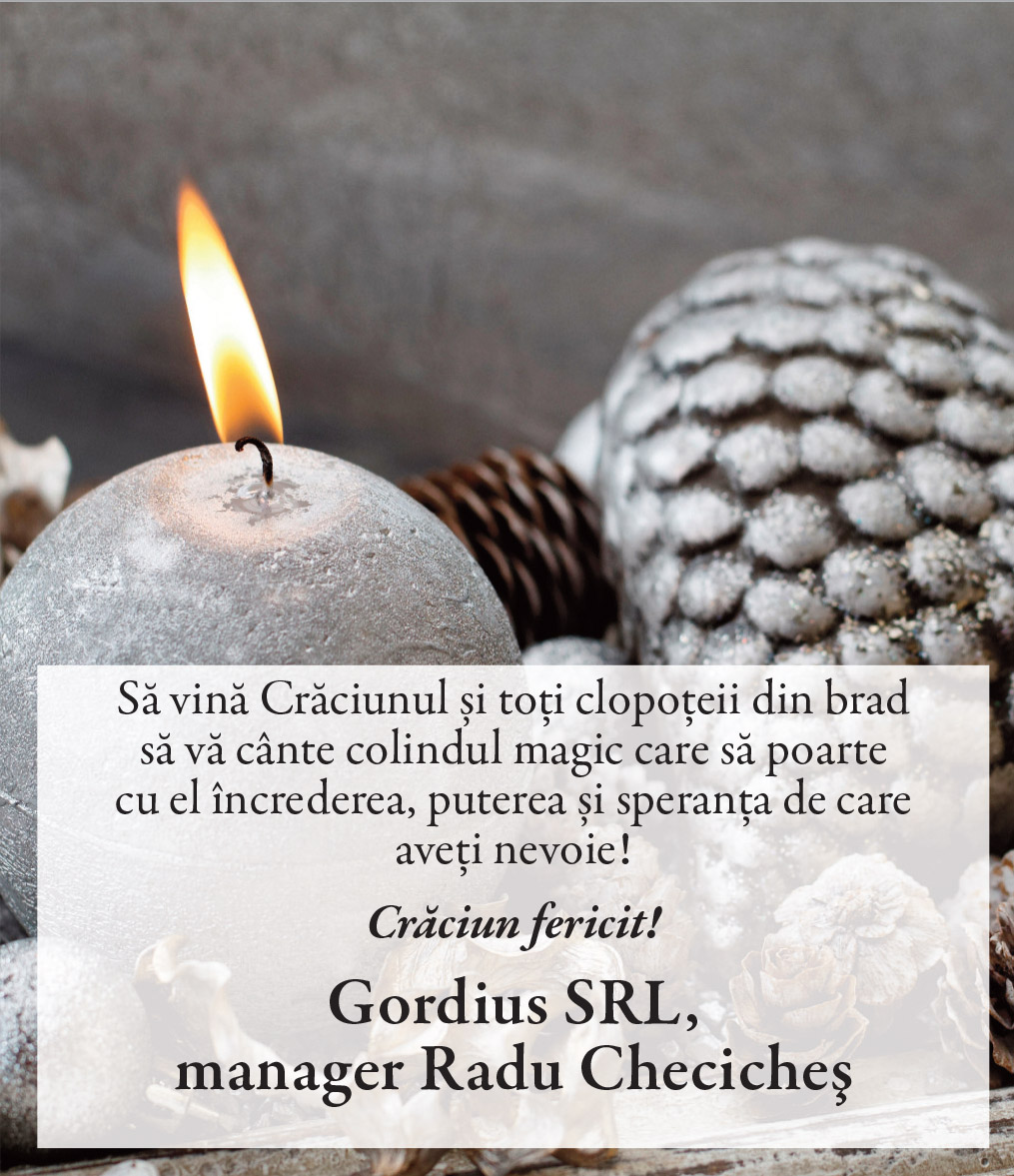 Felicitare Crăciun. GORDIUS SRL