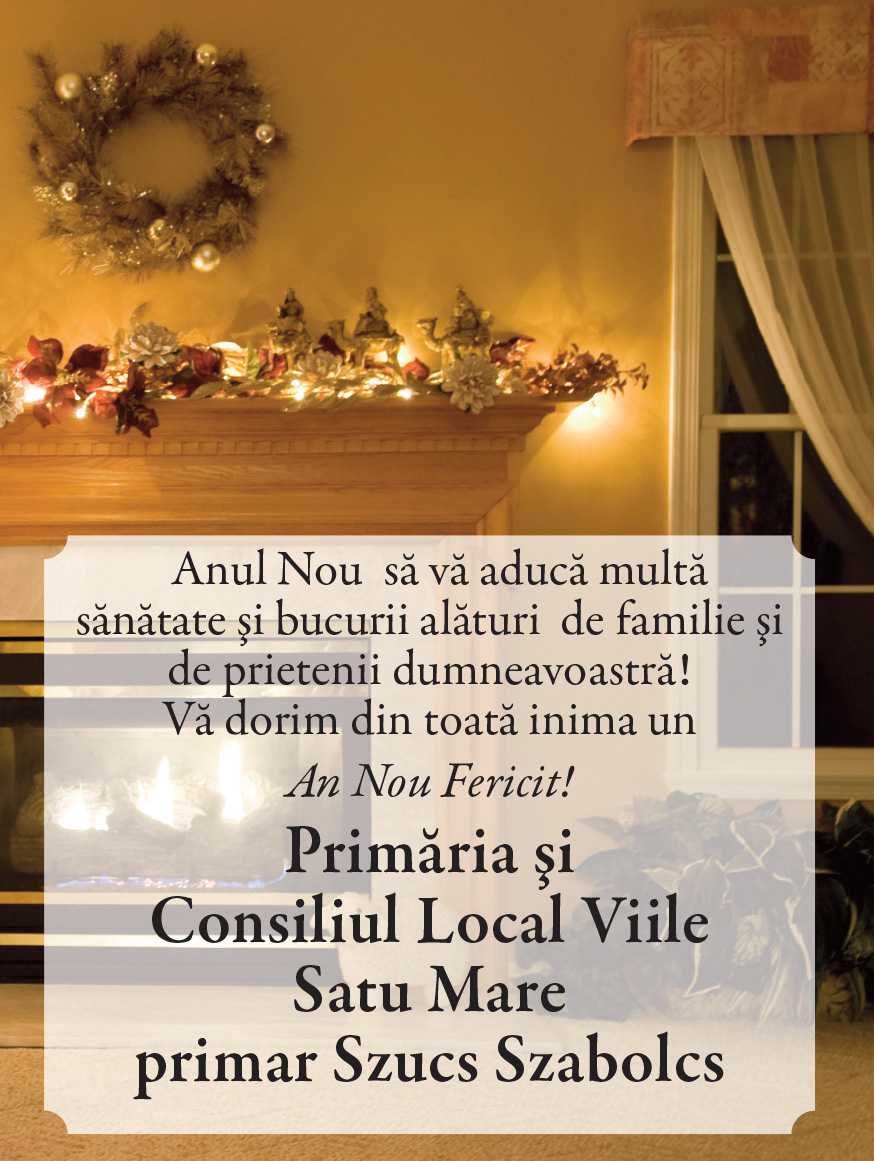 Felicitare de ANUL NOU. Viile Satu Mare