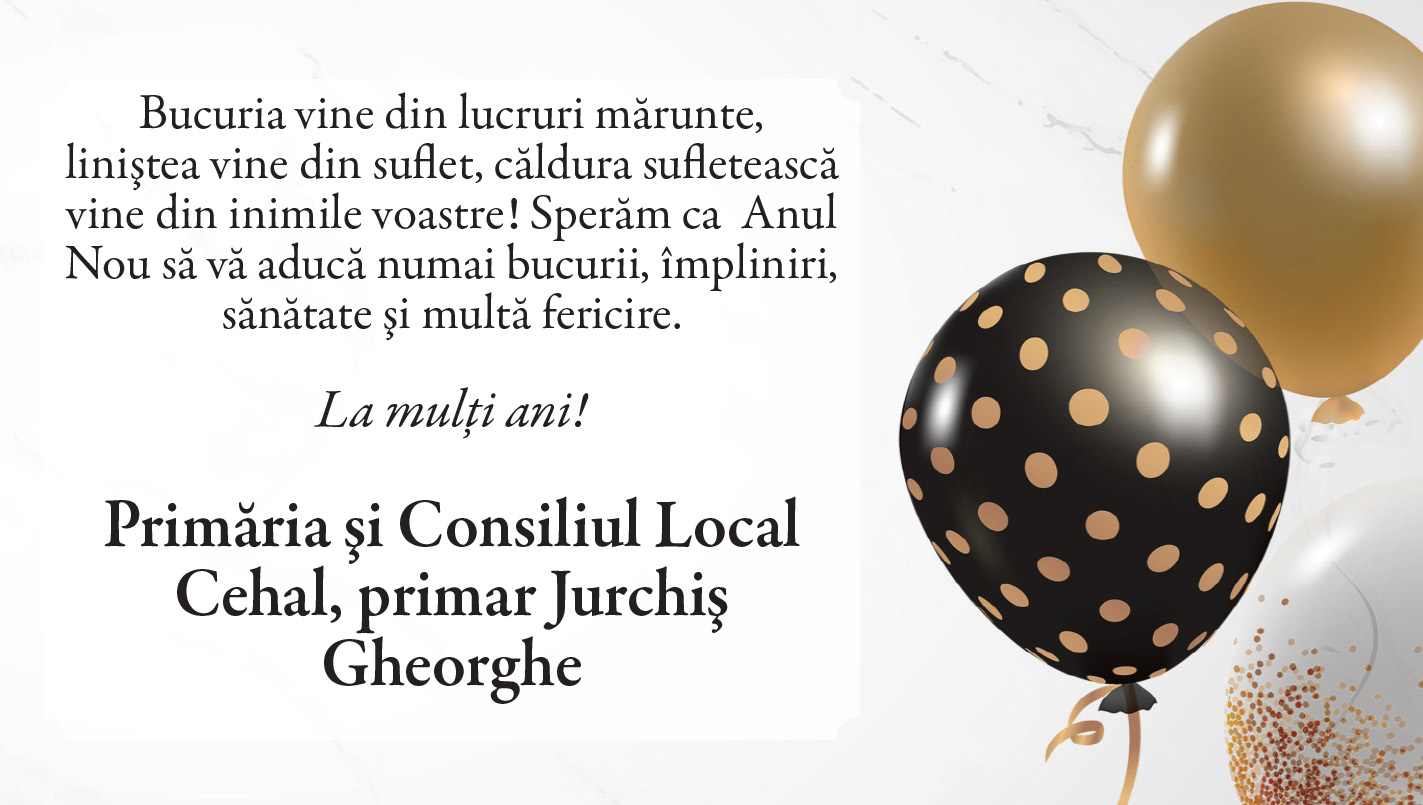 Felicitare de ANUL NOU. Cehal