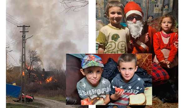 Cinci copii au rămas sub cerul liber în cap de iarnă