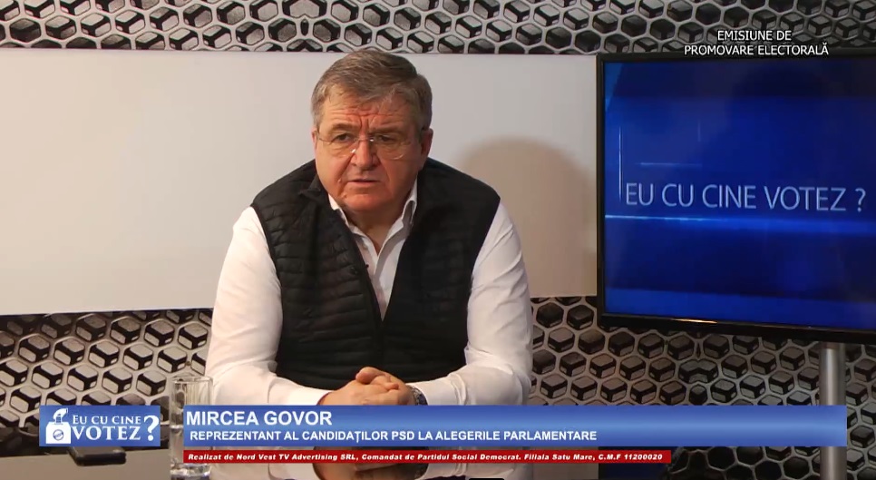 Mircea Govor:  ”Echipa PSD Satu Mare la parlamentare este singura echipă pe care eu o susțin”