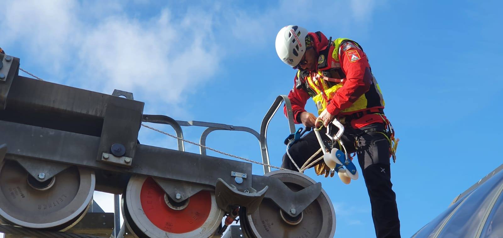 Telescaunul de la Luna Șes, verificat de către cei de la Salvamont Satu Mare