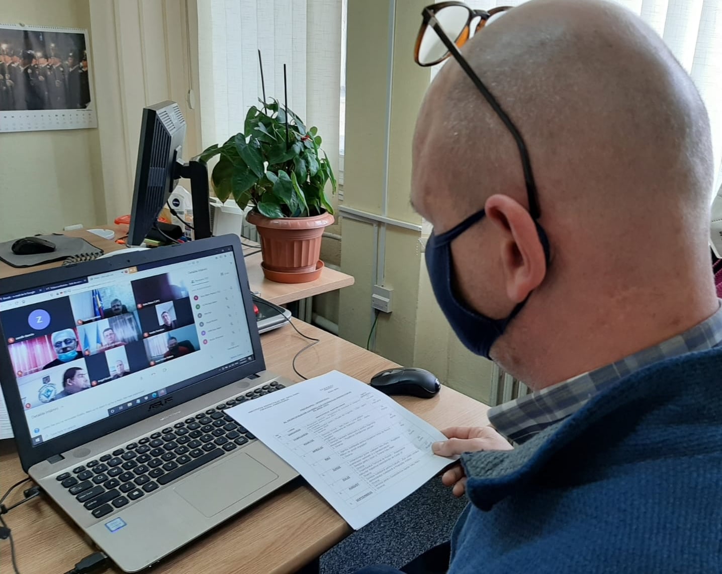 Prima ședință din 2021 a Colegiului prefectural, în sistem de videoconferință