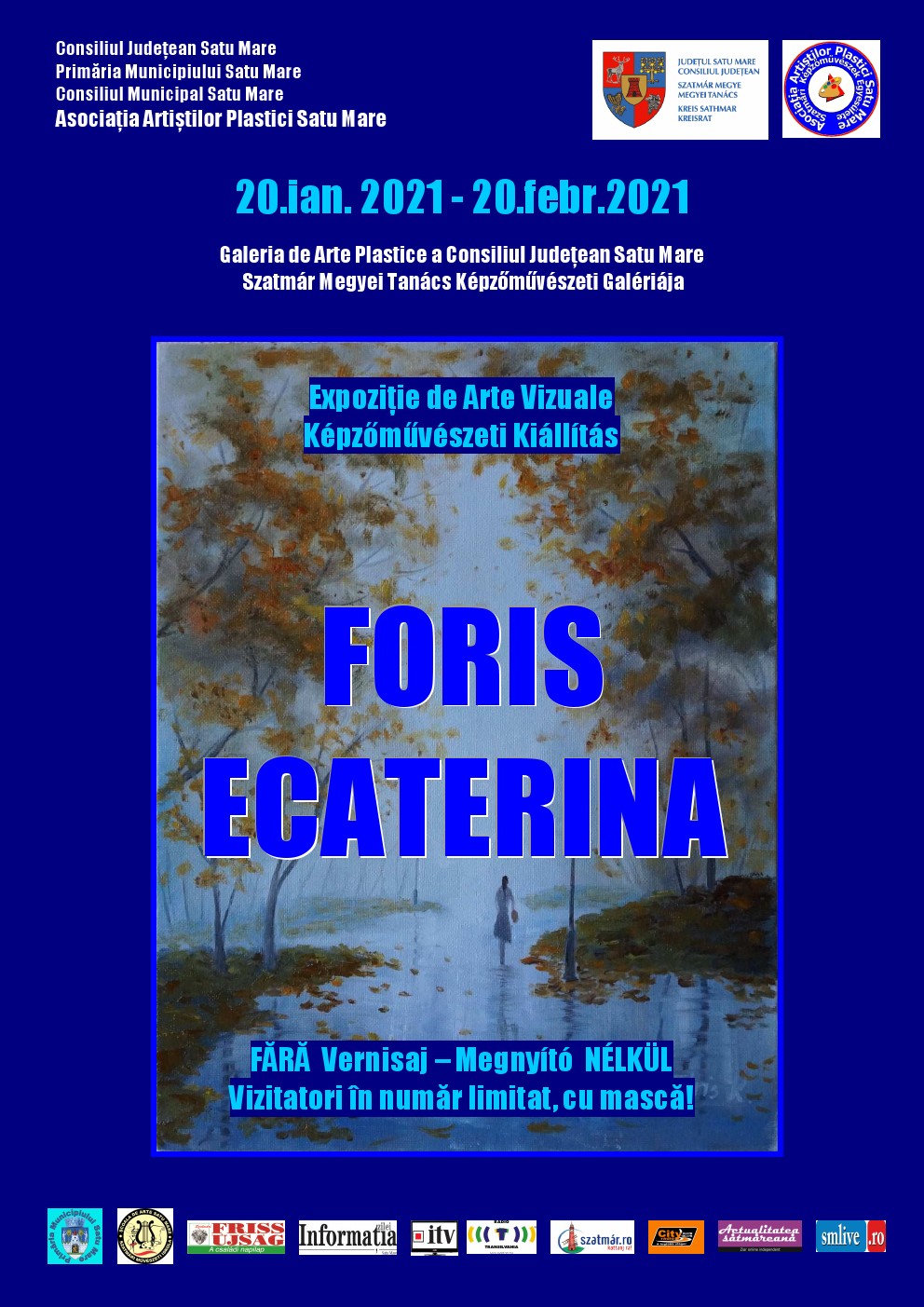 Expoziție de artă în holul  Consiliului Județean