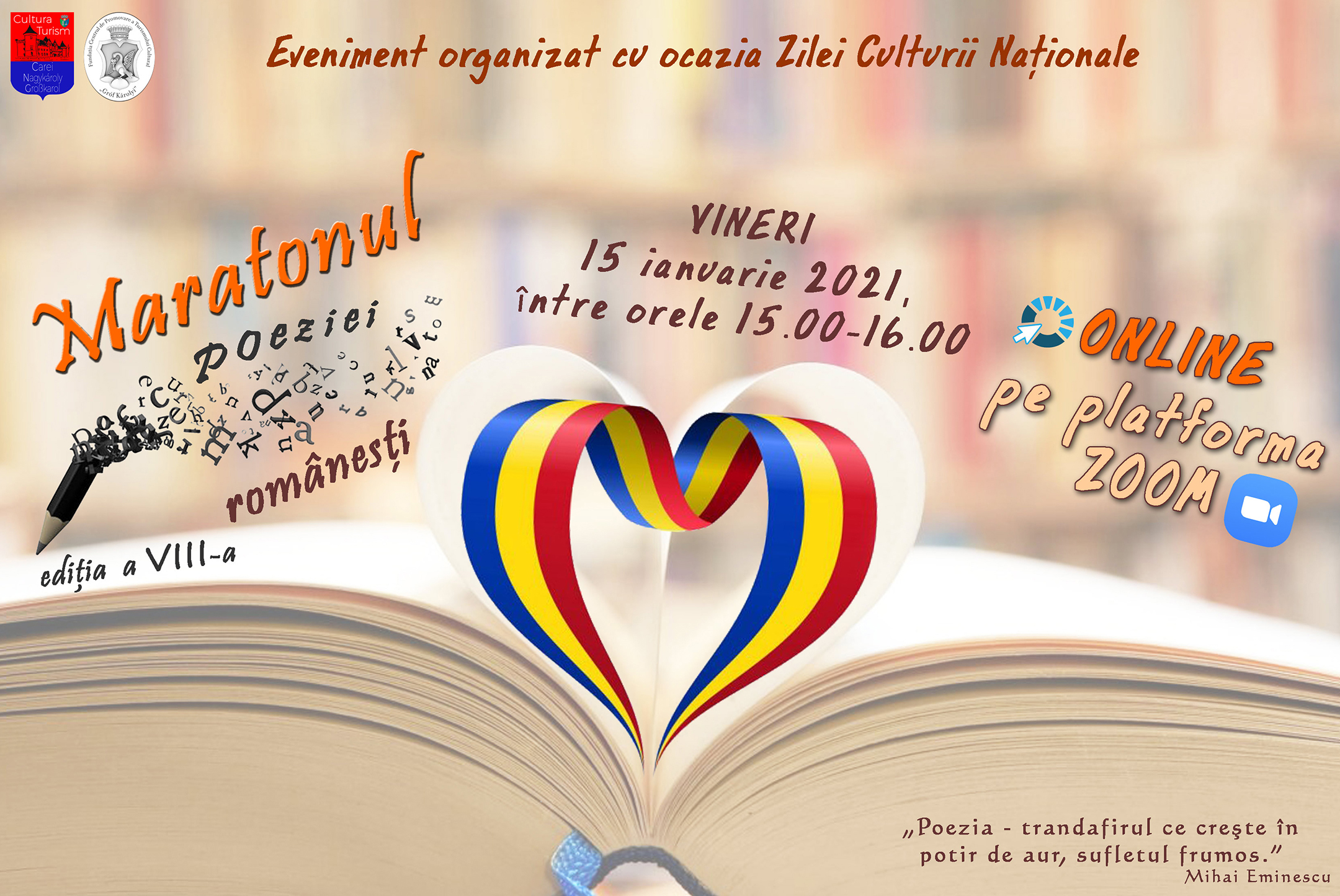 Cea de-a opta ediție a Maratonului Poeziei Românești va avea loc ONLINE