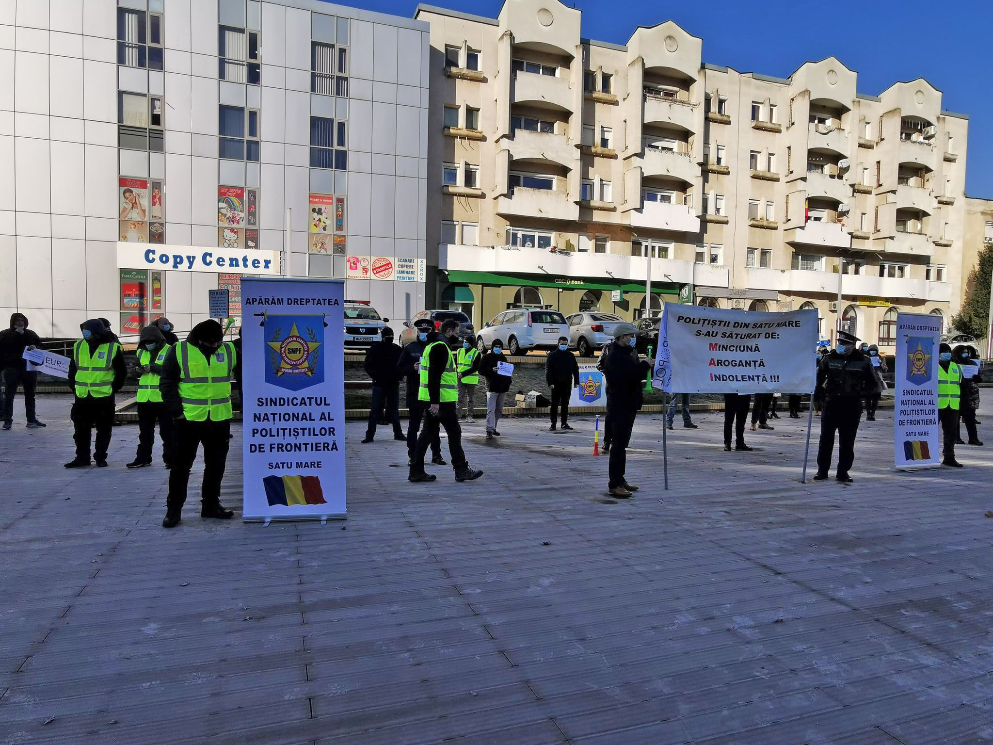 MITING. Protest la Satu Mare