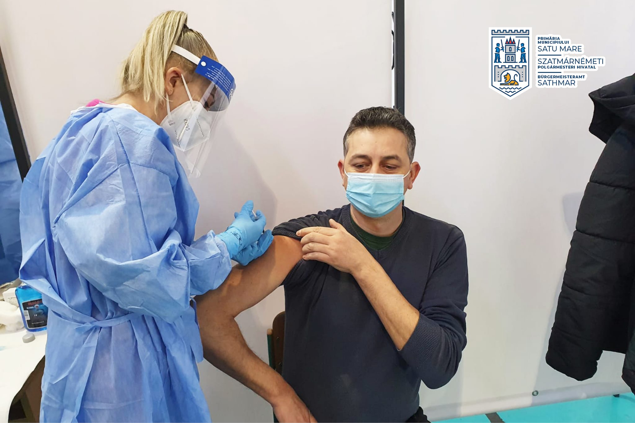 PREMIERĂ. Primul centru comunitar de vaccinare, deschis la Satu Mare