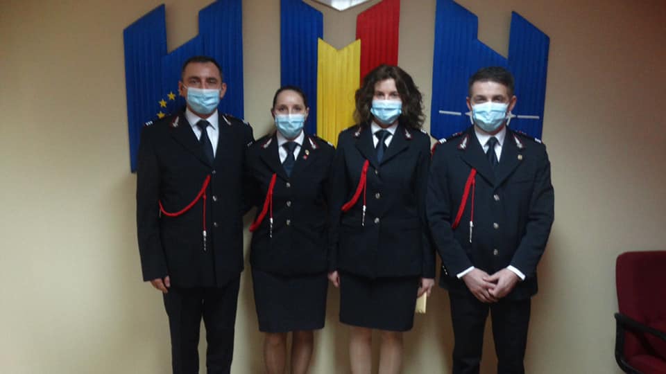 Avansări în grad  la pompieri