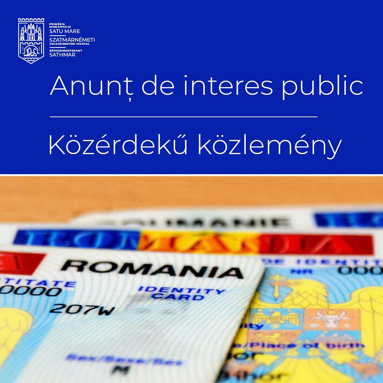 Termenul de eliberare a cărților de identitate, prelungit