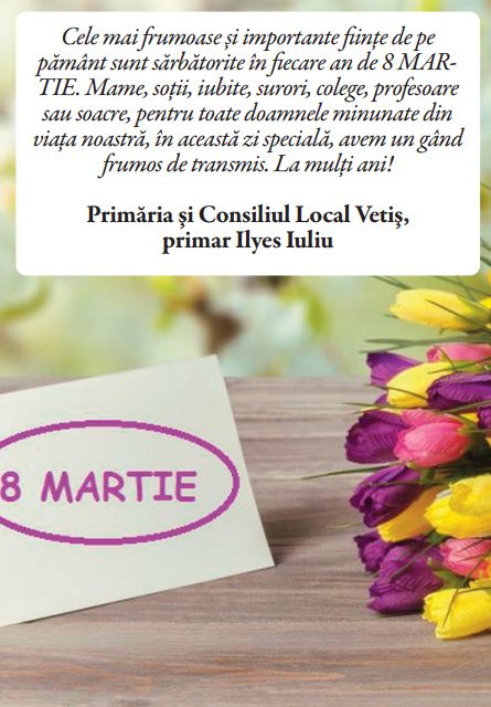 Felicitare "8 Martie" VETIŞ