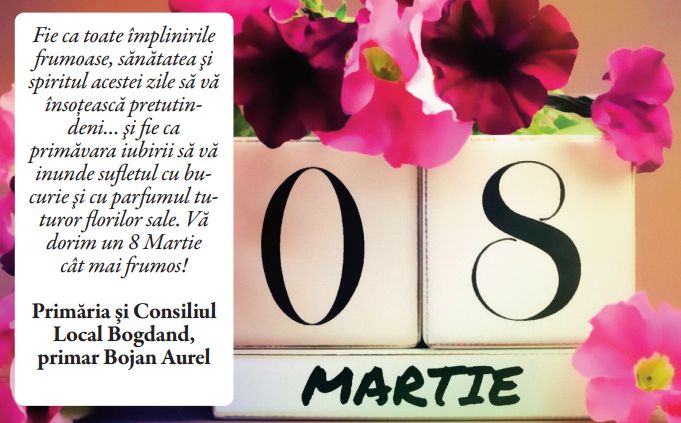 Felicitare "8 Martie" Bogdand!