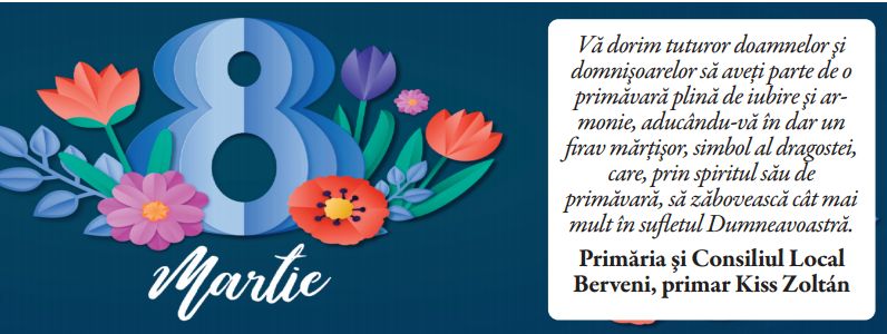 Felicitare “8 Martie” BERVENI