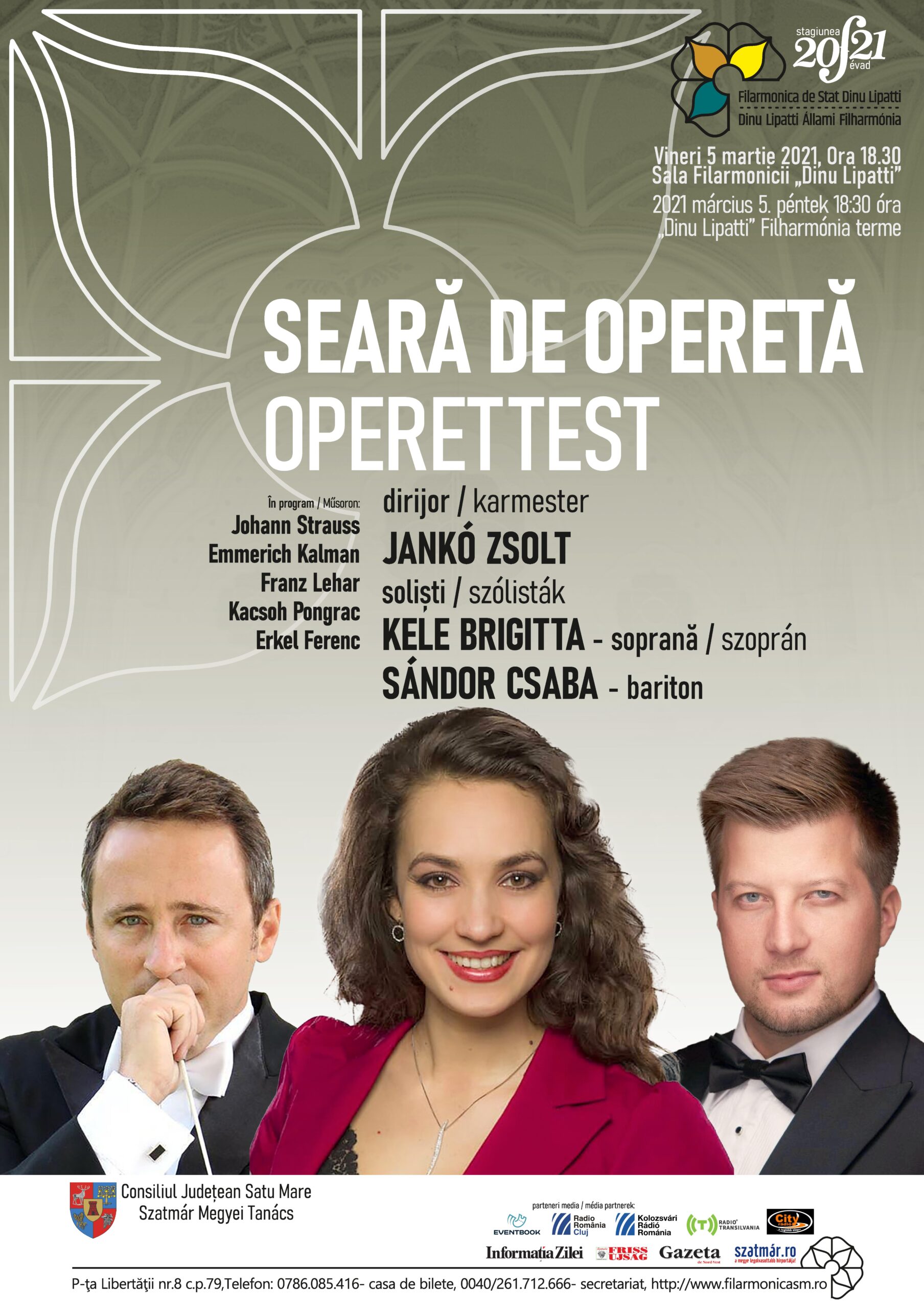Seară de Operetă la Filarmonica ”Dinu Lipatti”