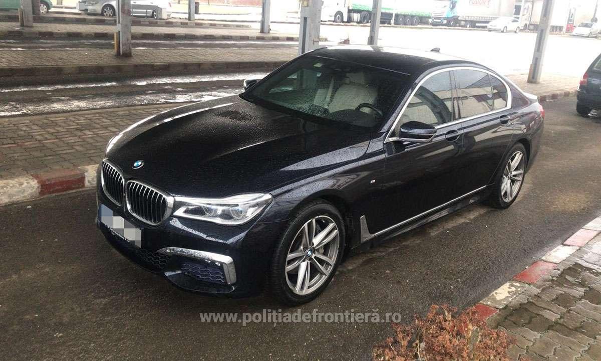 FOTO. BOLID  BMW de ZECI DE MII  de euro, FURAT  din Cehia, depistat la Petea