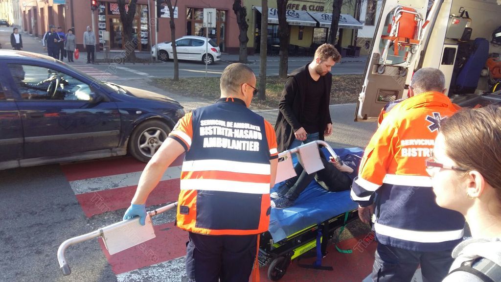 Minoră lovită pe trecere