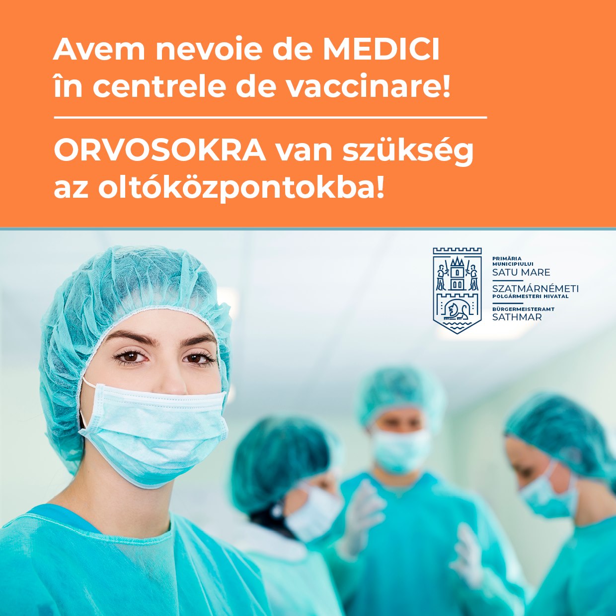 Centrele de vaccinare din municipiul Satu Mare au nevoie urgentă de medici!