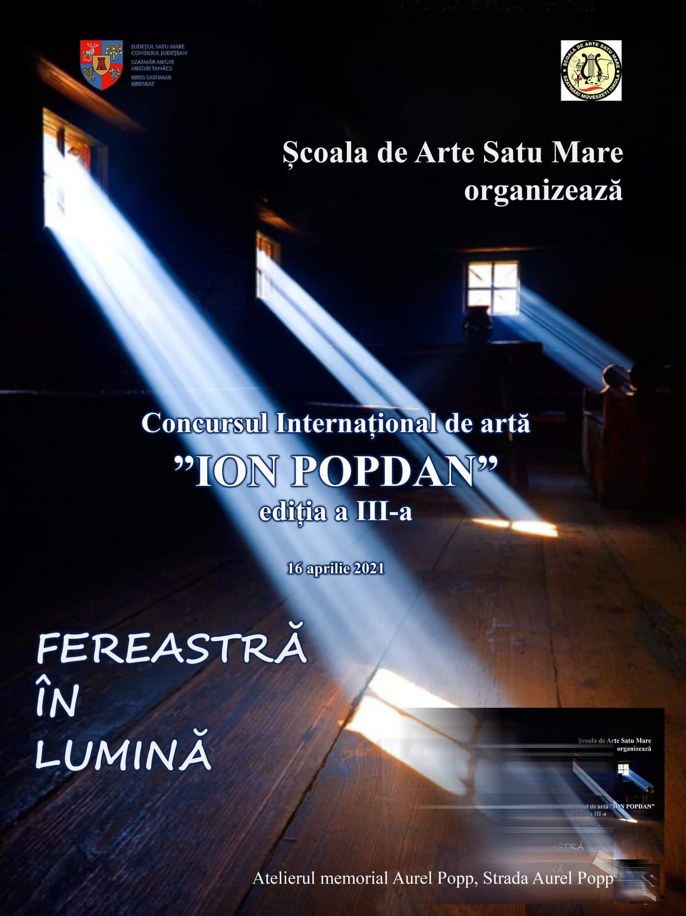 Concursul internațional de arte „Ion Popdan”, ediția III-a.