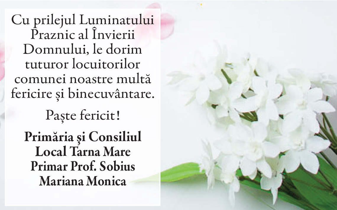 Felicitari de Paşte din partea Primăriilor!