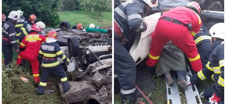 Accident grav în județ