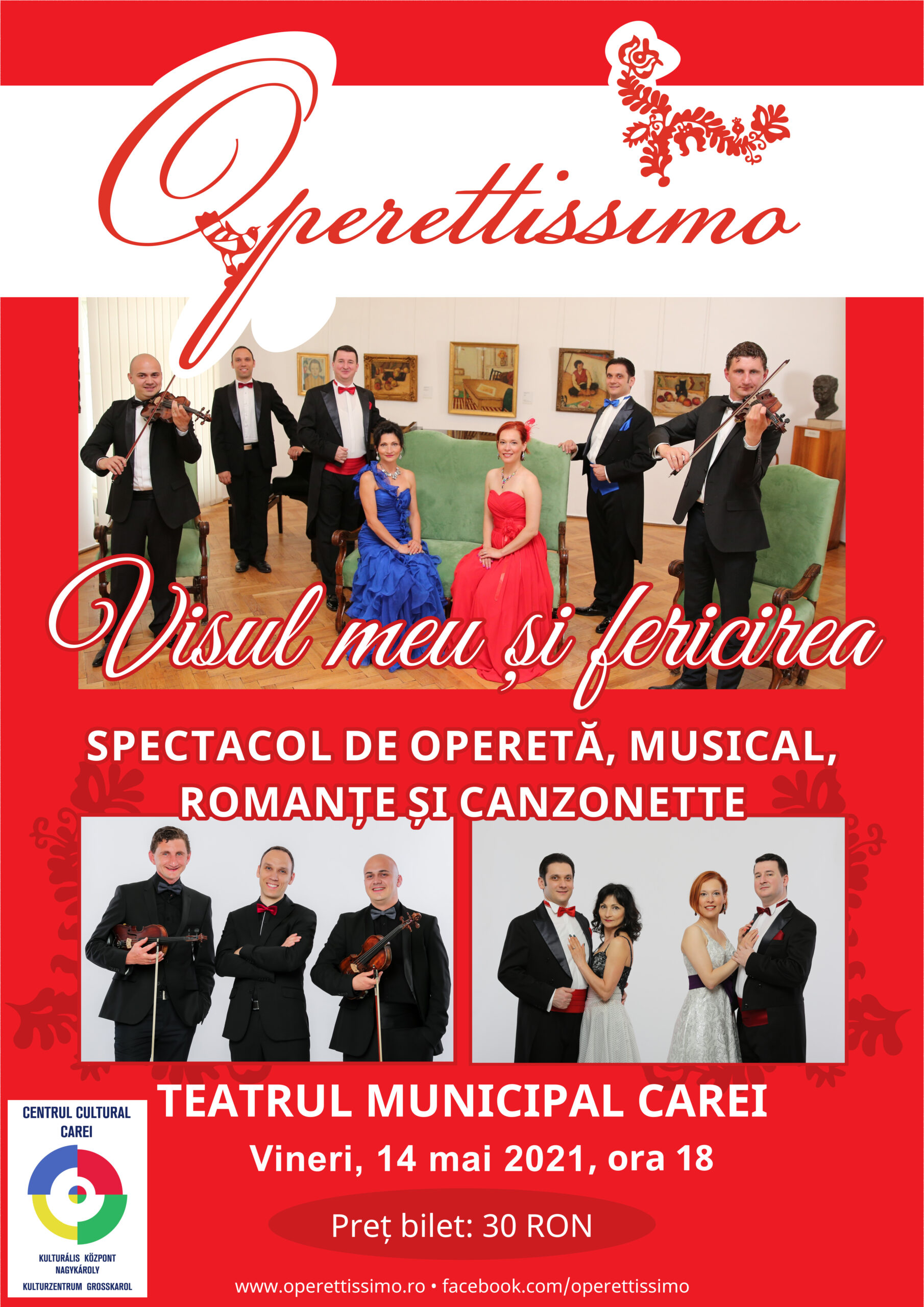 „Visul meu și fericirea” la Teatrul Municipal din Carei