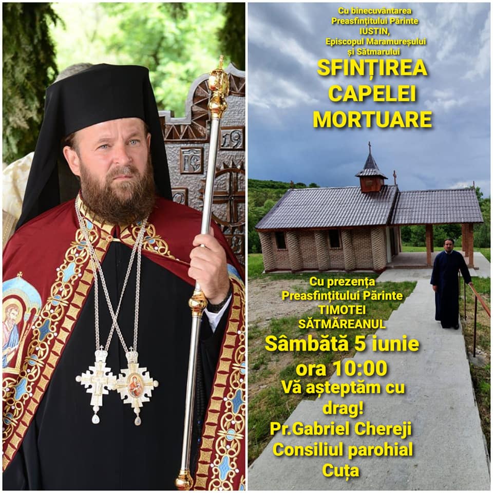 PS Timotei va sfinți capela mortuară din Cuța, comuna Socond