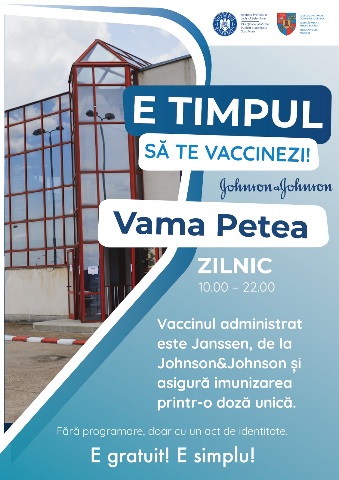 Centru de vaccinare la vama Petea