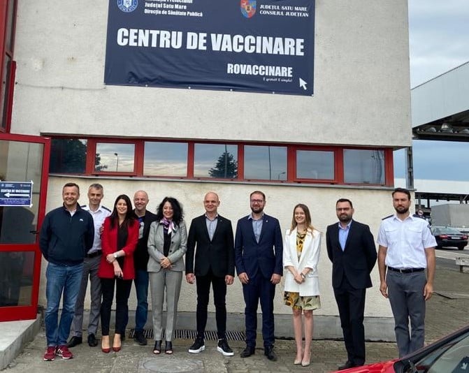 Secretarul de stat în vizită la punctul de vaccinare de la Vama Petea