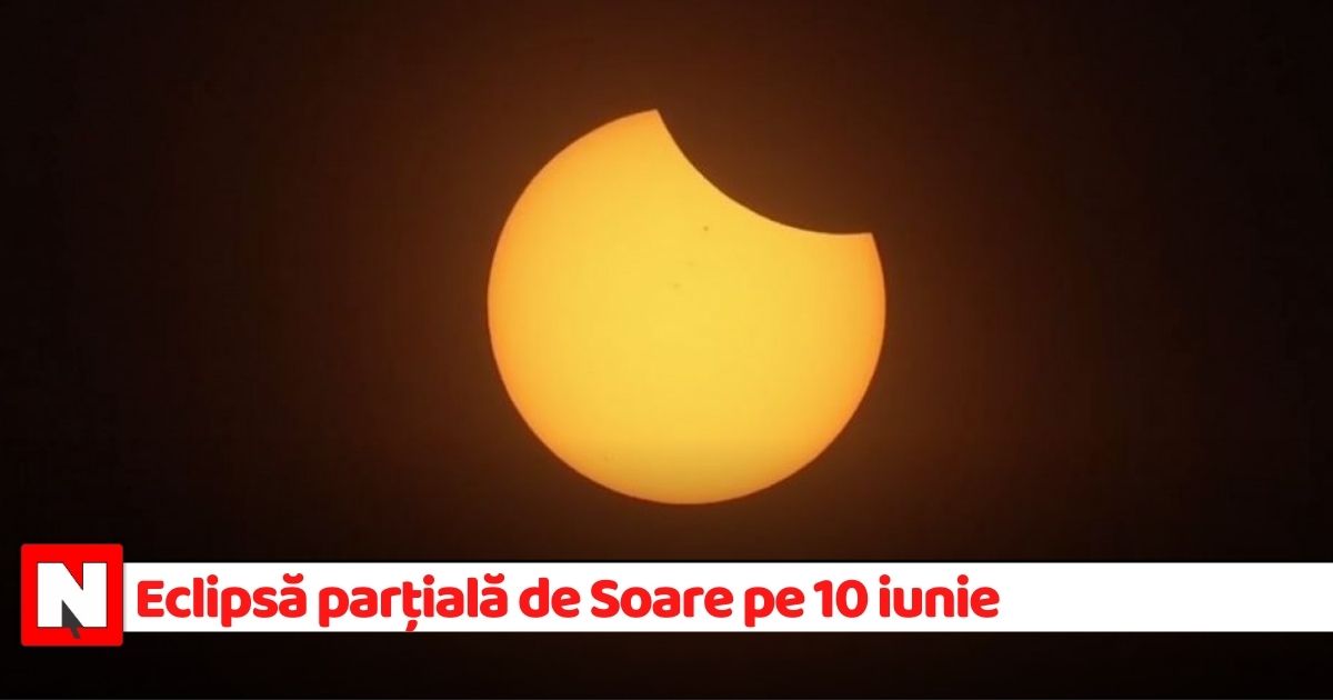 ECLIPSĂ parțială de SOARE, VIZIBILĂ BINE de la SATU MARE